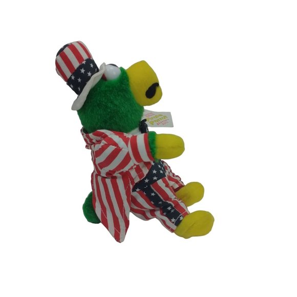 Pittsburgh Pirates Mascot Parrot 8" Plush Beanie Patriotic Suit Limited Edition - Picture 3 of 7